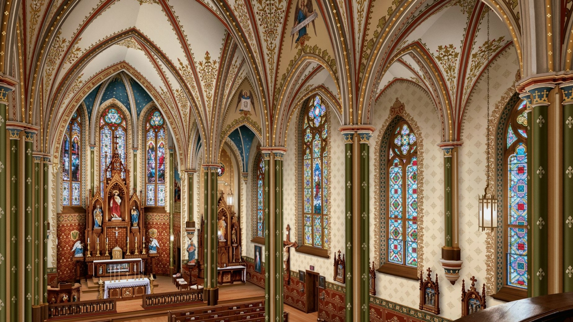 All Saints interior before the Restore and Renew improvements